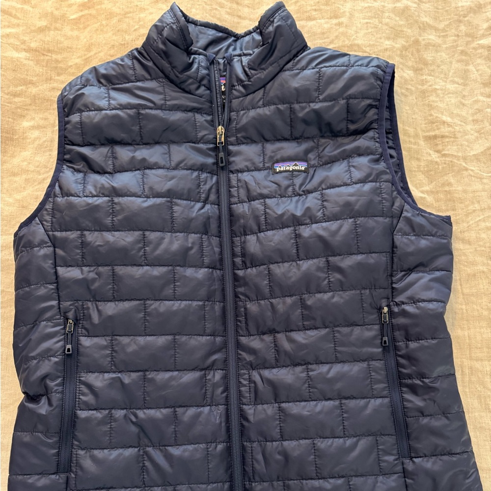 Patagonia Dark Blue Quilted Vest